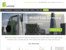 Tablet Screenshot of mobilecadsurveying.co.uk